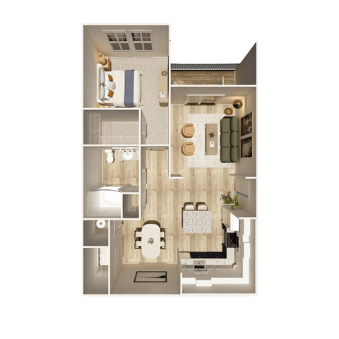 1 bed 1 bath at The Crest at Oakwood Apartments, Oakwood , GA, 30566